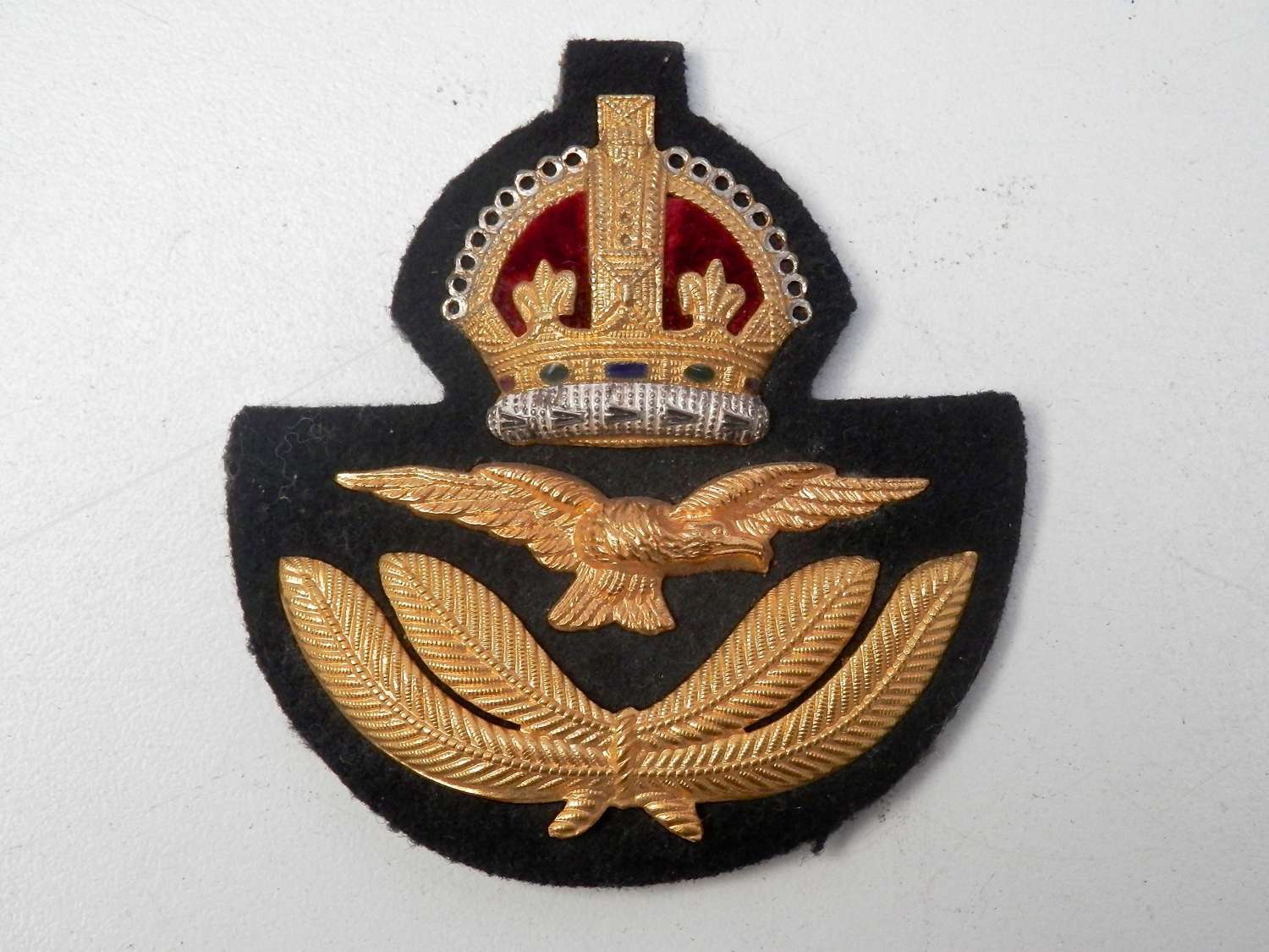 RAF officer economy cap badge RAF outfitters old stock