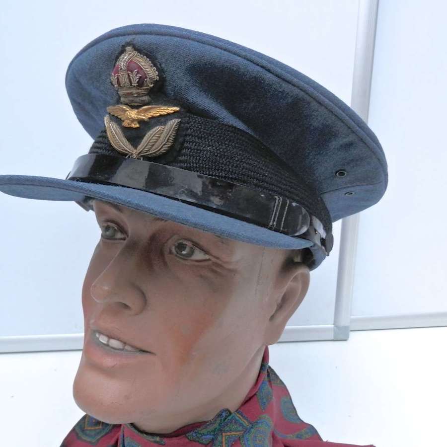 WW2 RAF officer peak cap