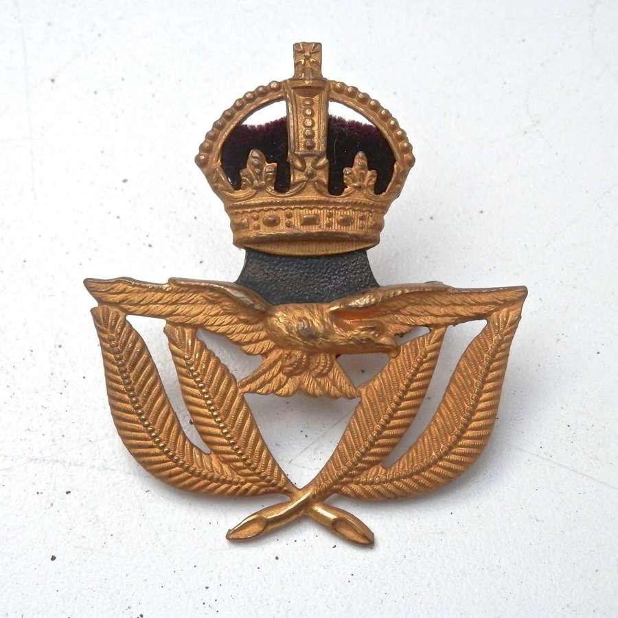 RAF 1918 2nd lieutenants j.r. gaunt cap badge