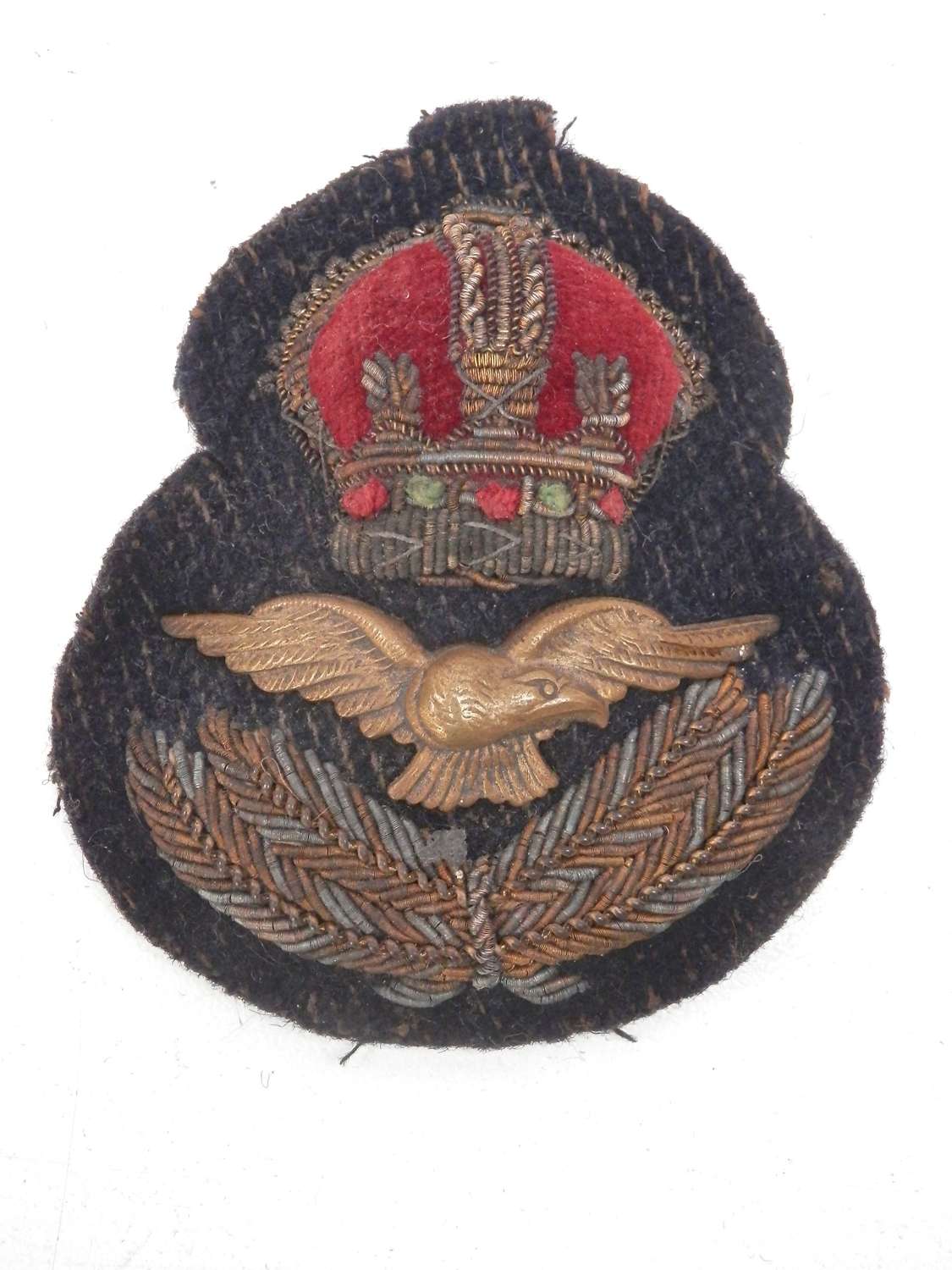 RAF officer peak cap badge