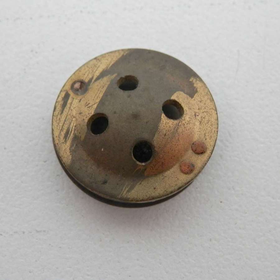 RAF brass fly button escape compass