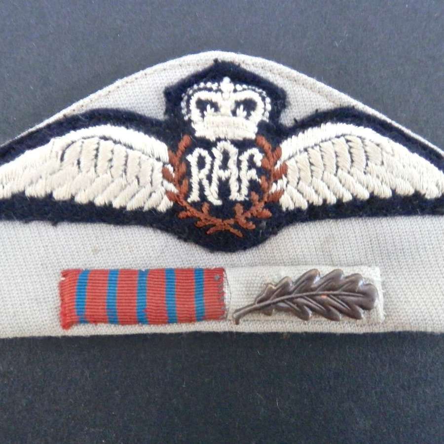 RAF pilots wings with George medal ribbon