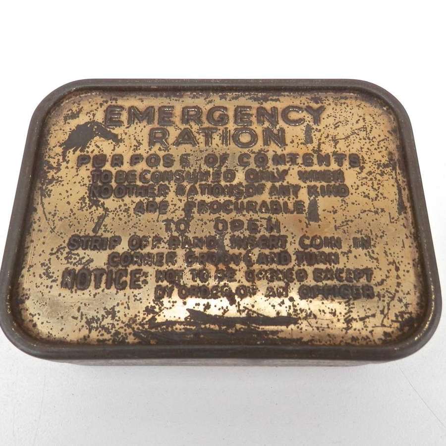 WW2 emergency ration tin