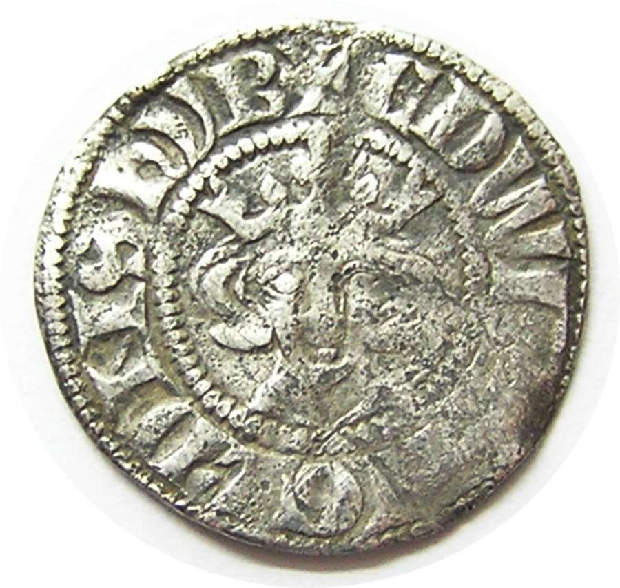 Medieval England King Edward Silver Penny class 3d London