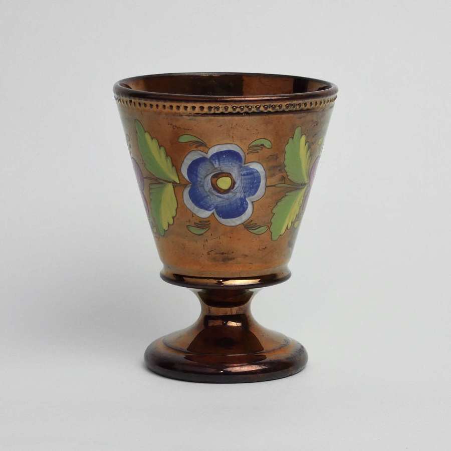 Victorian lustre goblet