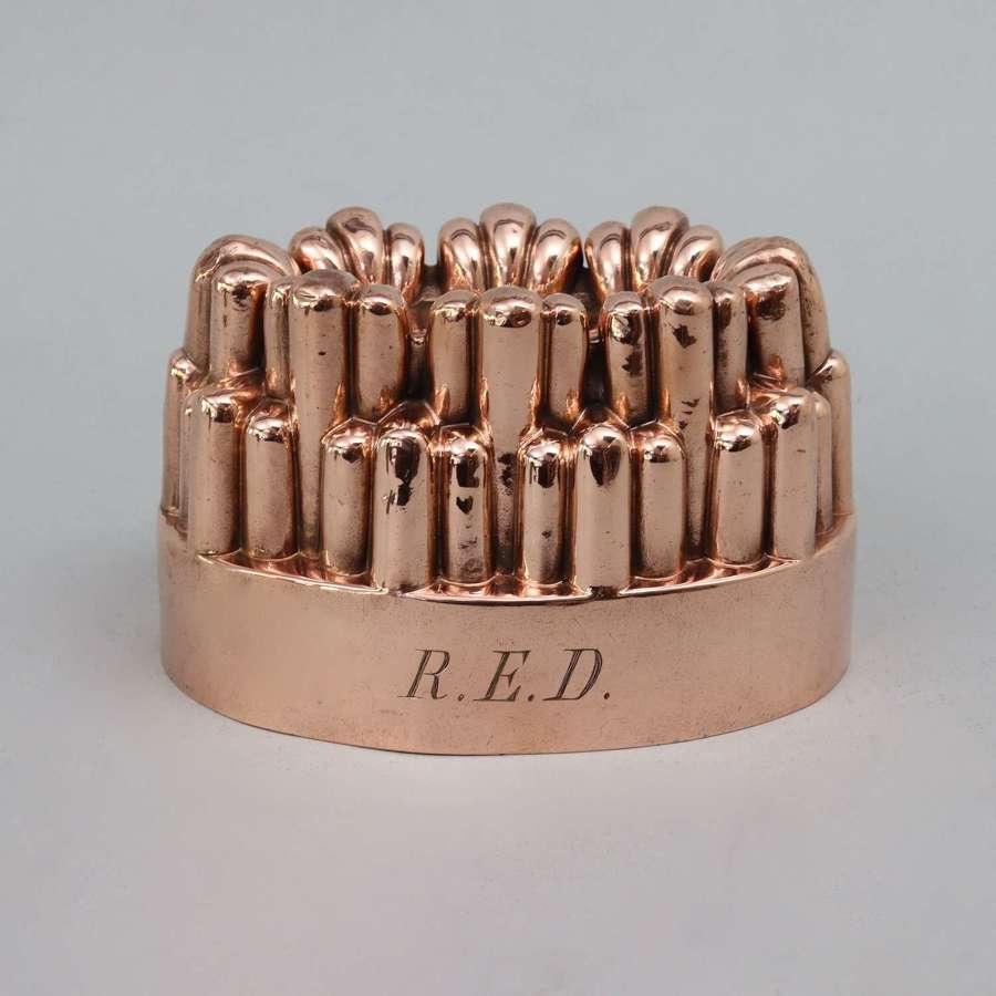 Copper Mould marked "R.E.D."