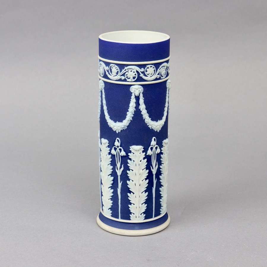 Wedgwood Blue Jasper Dip Spill Vase