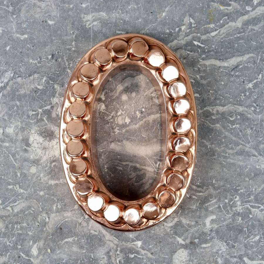 Oval Copper Penny Top Mould
