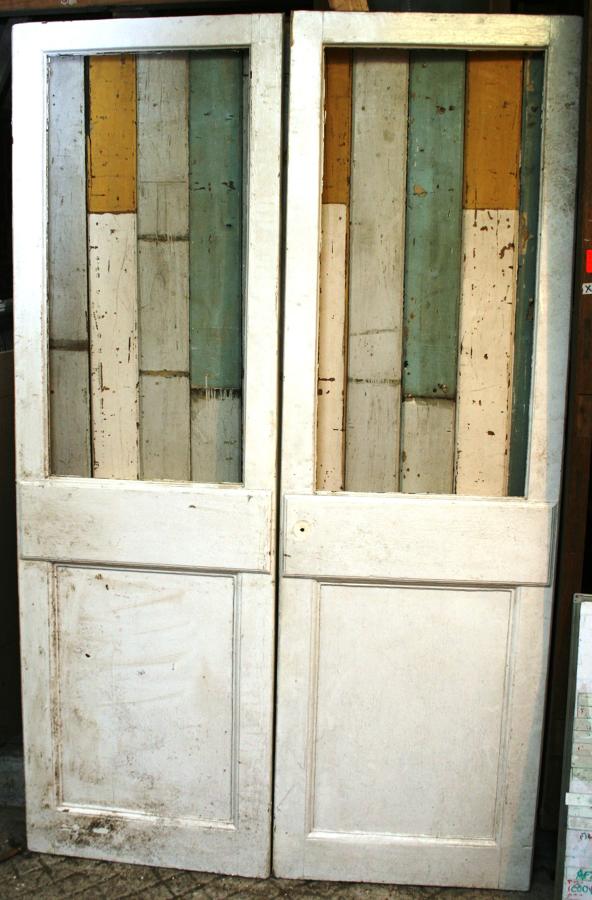 DP0237 A Pair of Edwardian Pine School Doors