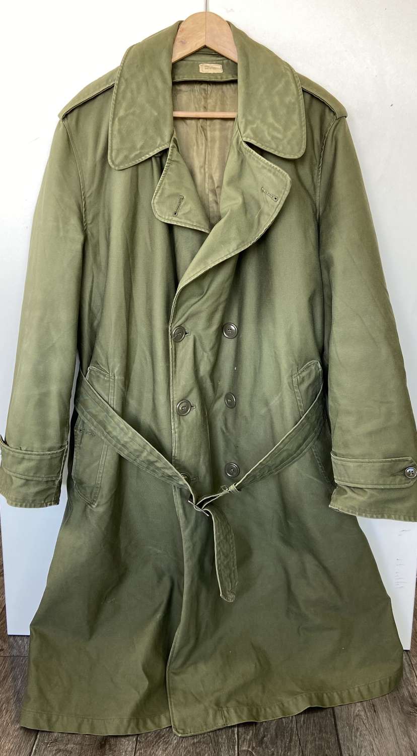 WW2 To Early 1950s USA Officers Trench Coat And Liner Large