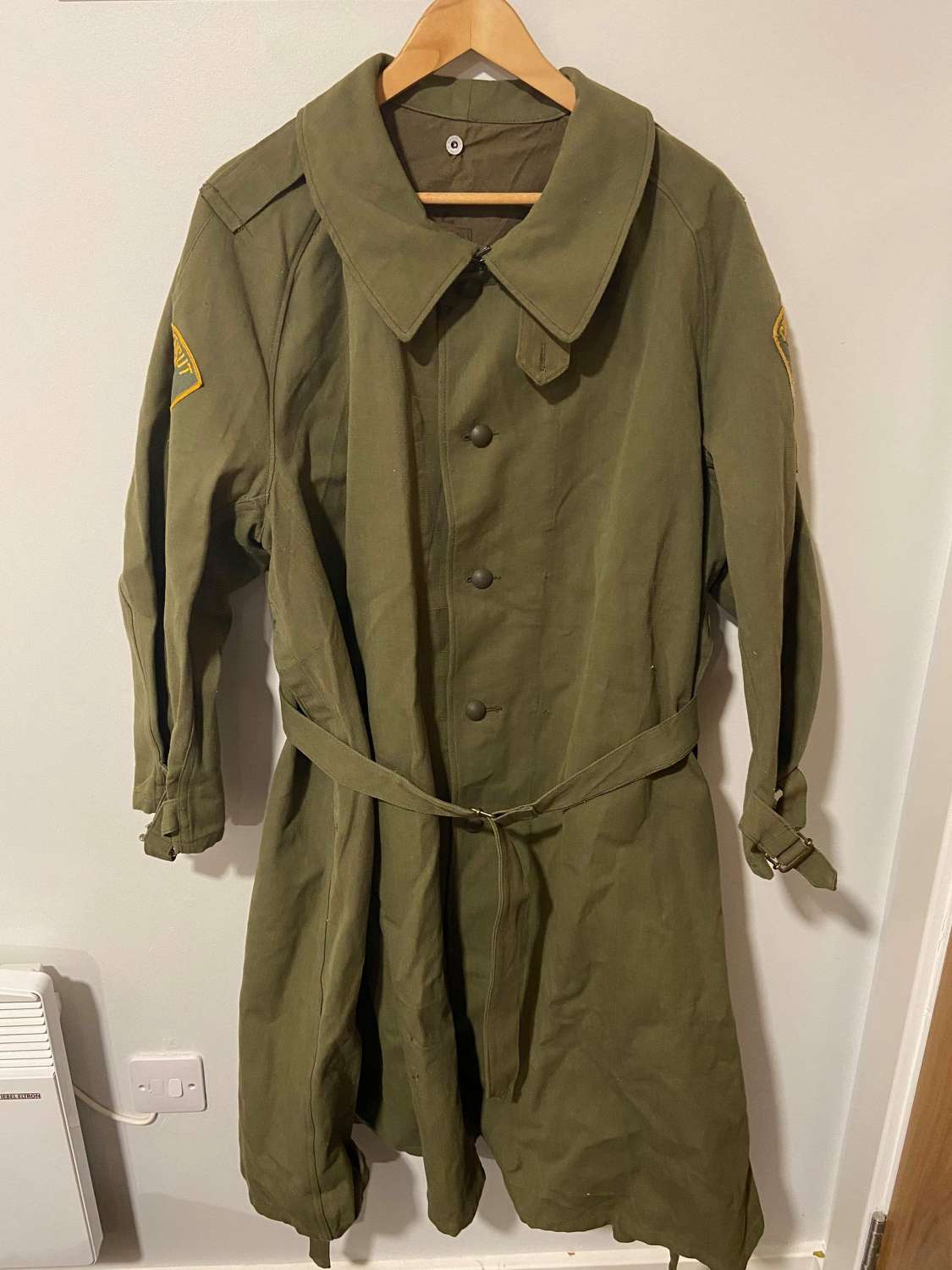 WW2 French Army Overcoat Converted Connecticut State Jail Overcoat