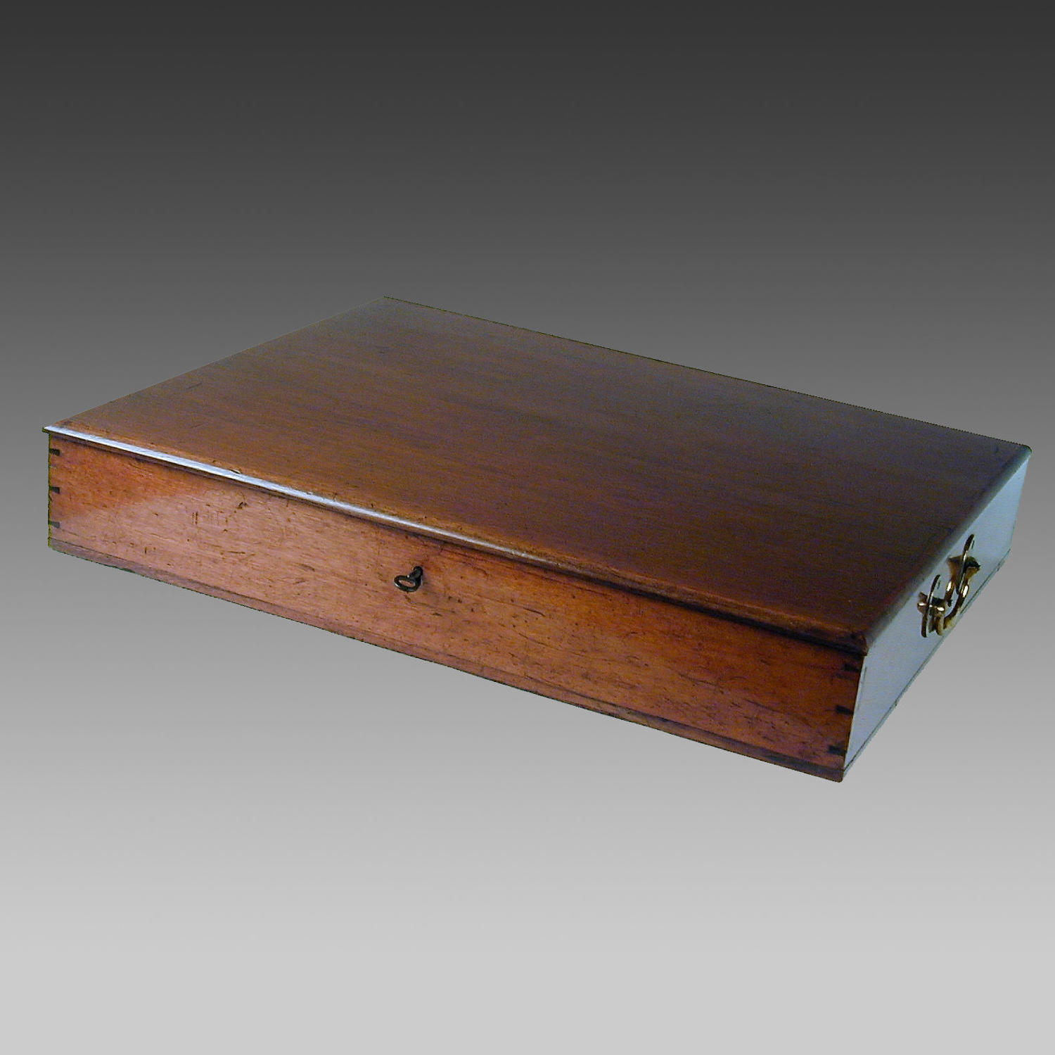 Georgian mahogany document box