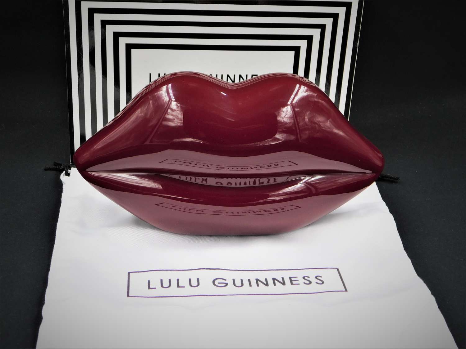 Lulu Guinness Red Perspex Lips
