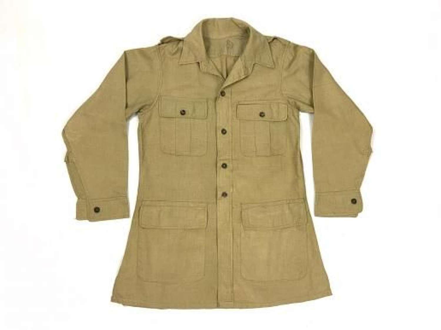 Original 1943 Dated British Army Aertex Bush jacket