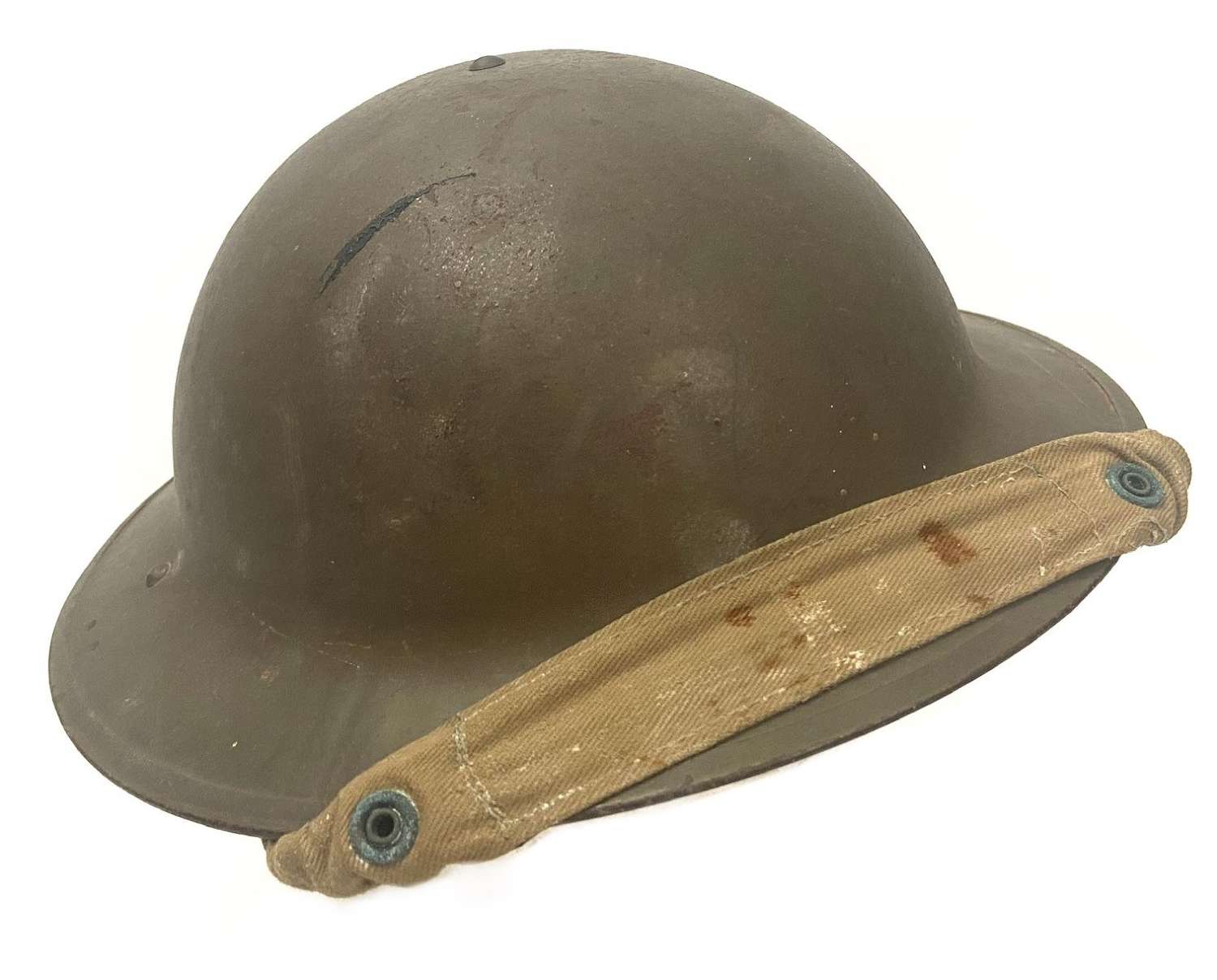 Original 1940 Dated British Army MKII No. 2B Steel Helmet