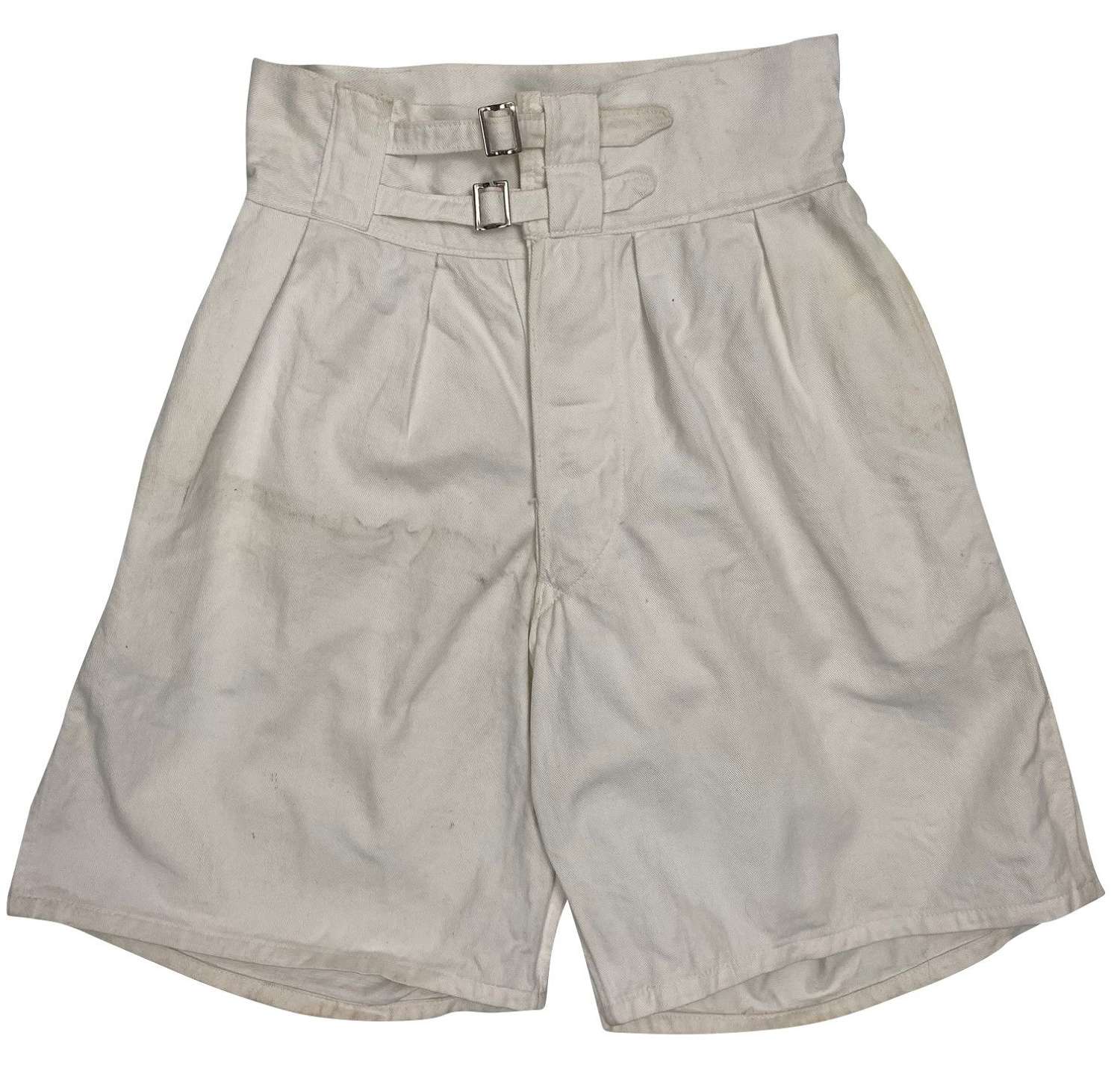 Original 1940s White Royal Navy Shorts