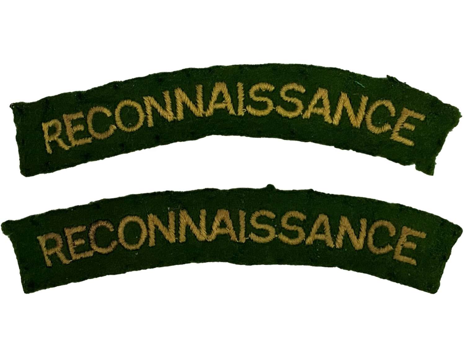 Original WW2 Reconnaissance Corps Shoulder Titles