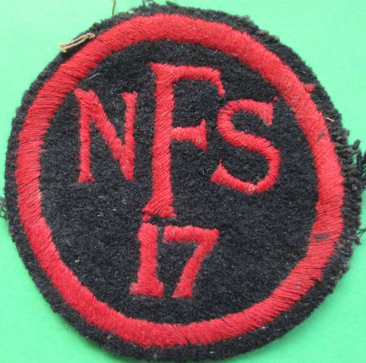 A NATIONAL FIRE SERVICE BADGE FOR AREA 17