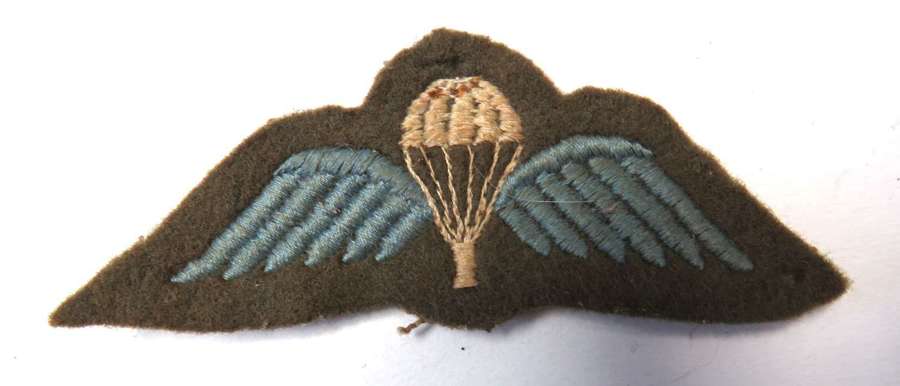 WW 2 Pattern Parachute Qualification Wings
