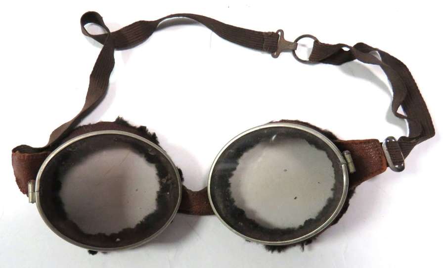 WW1 British Forces Aviation / Motoring Goggles