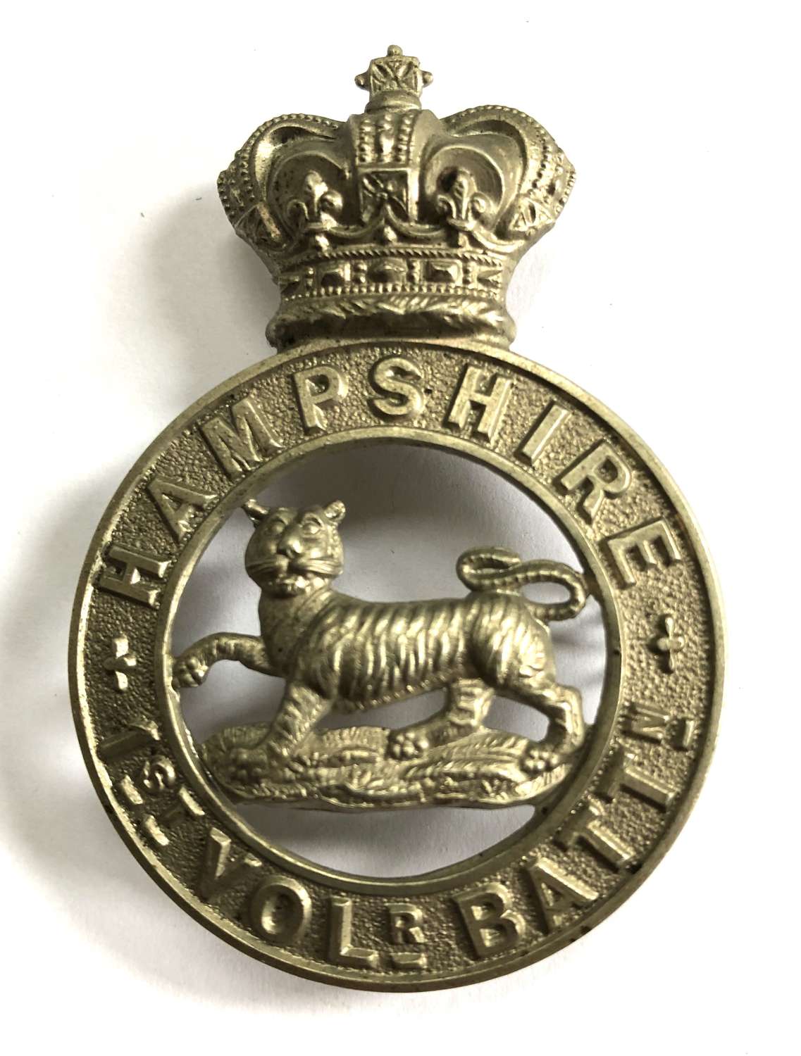 1st VB Hampshire Regiment Victorian OR’s glengarry badge c1885-96