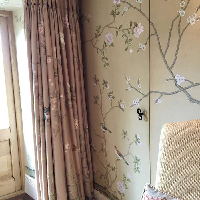 Bespoke Curtains Designed to Follow the Wallpaper Pattern