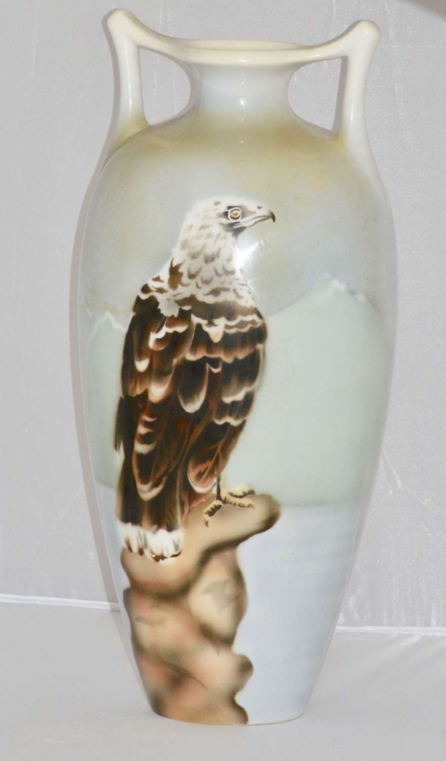 Art Deco Bird of Pray Ceramic Vase - Maestricht Holland, 1920/30's