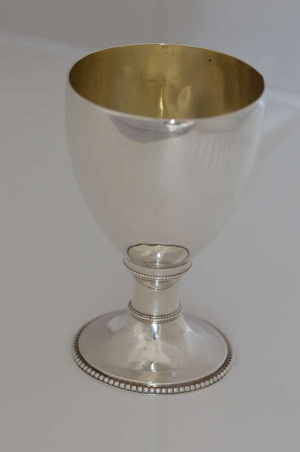 1781 - Georgian - Sterling Silver Goblet by London's Walter Tweedie