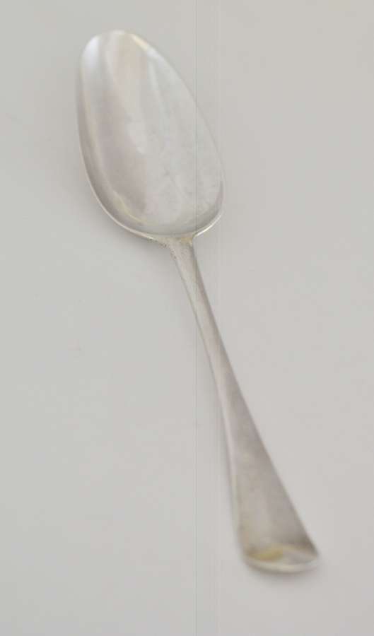 1750/51 Georgian Solid Silver Tablespoon by London's Ebenezer Coker