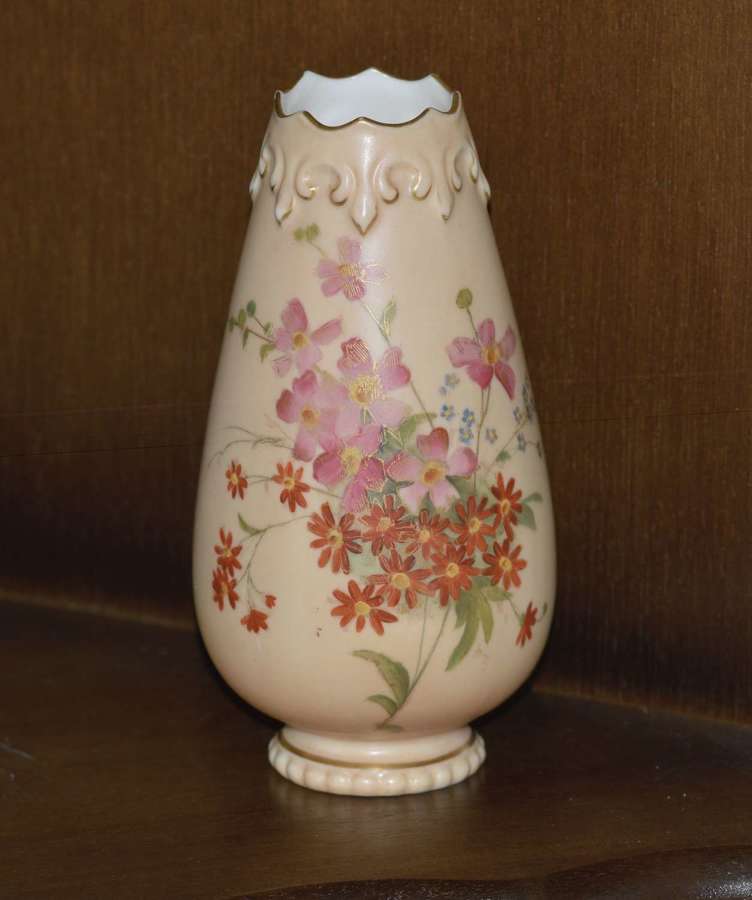 Grainger & Co. Royal China Works Worcester Floral Vase 1890