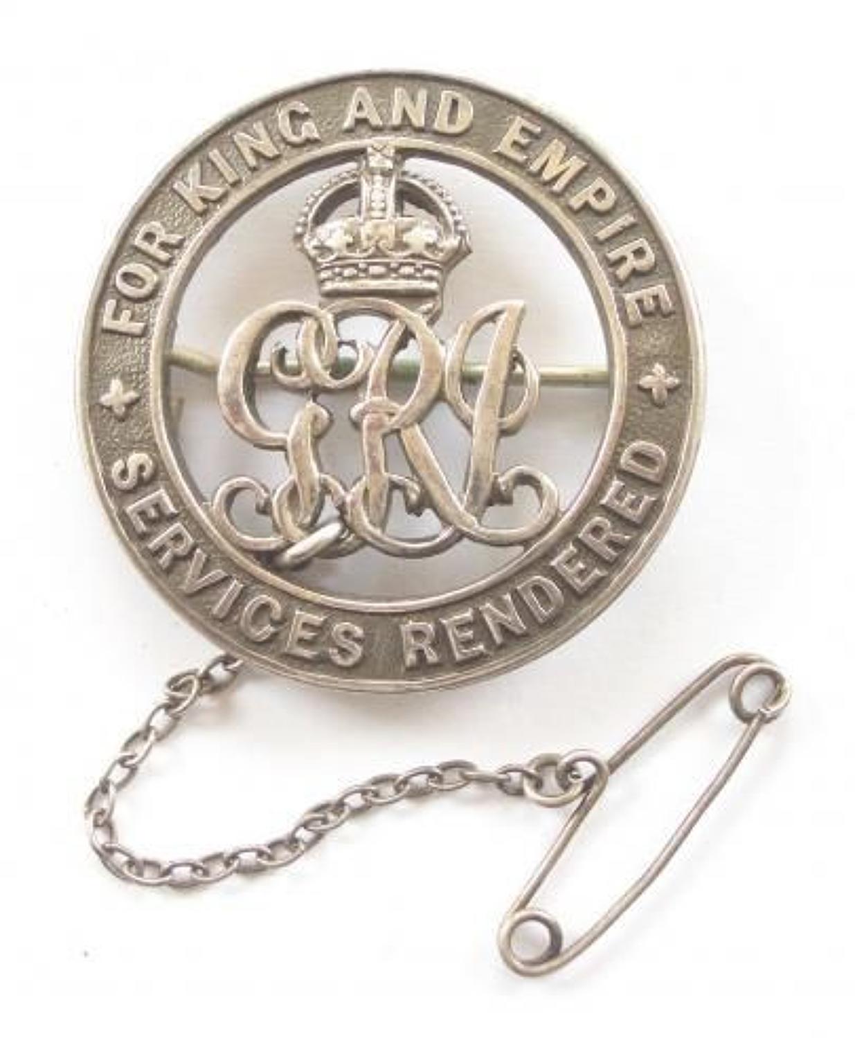 WW1 South African Silver War Badge.