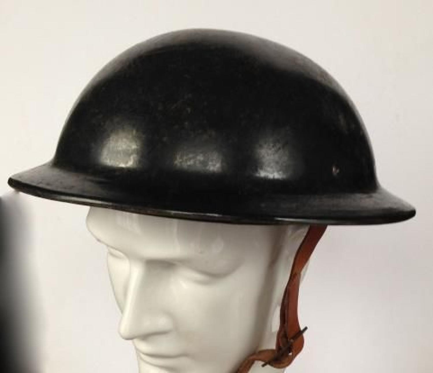 WW2 Home Front Civil Defence Fiber Helmet