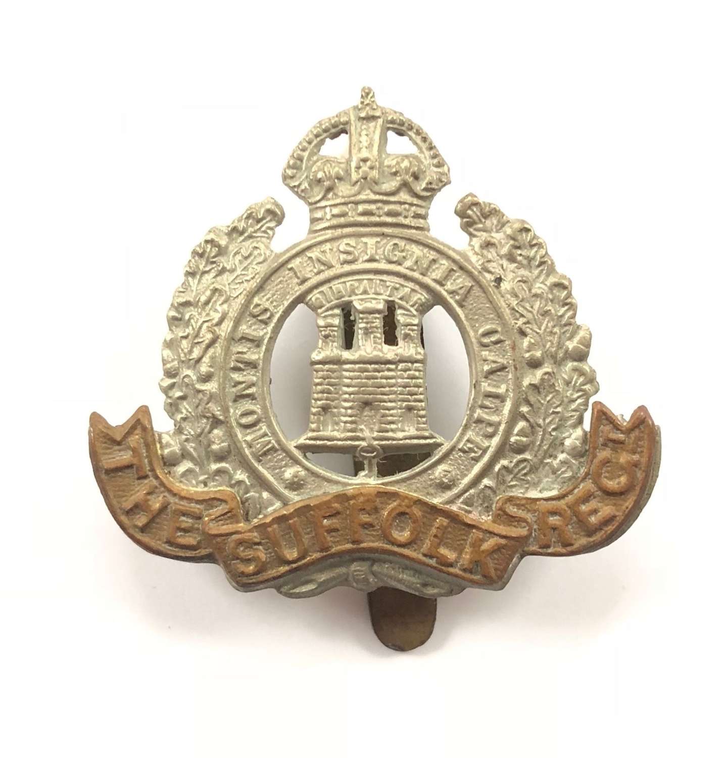 WW1 / WW2 Suffolk Regiment Cap Badge