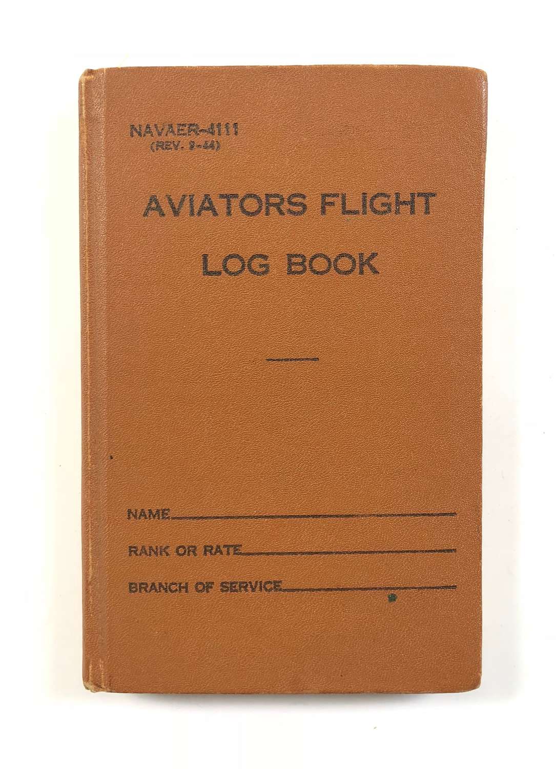 WW2 US Navy Pilot’s Log Book.