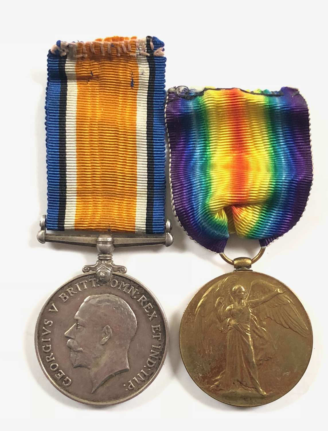 WW1 French Red Cross British Nurse Pair of Medals.