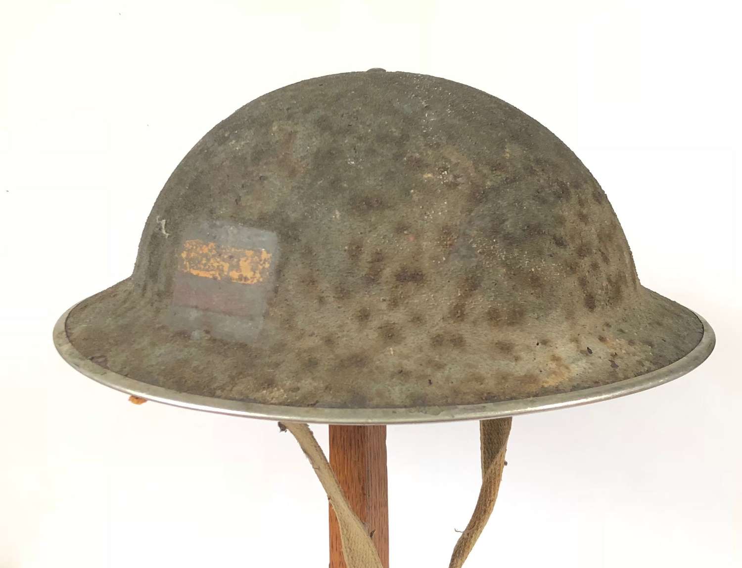 WW2 1945 Dated Divisional / Unit Marked Steel Helmet.