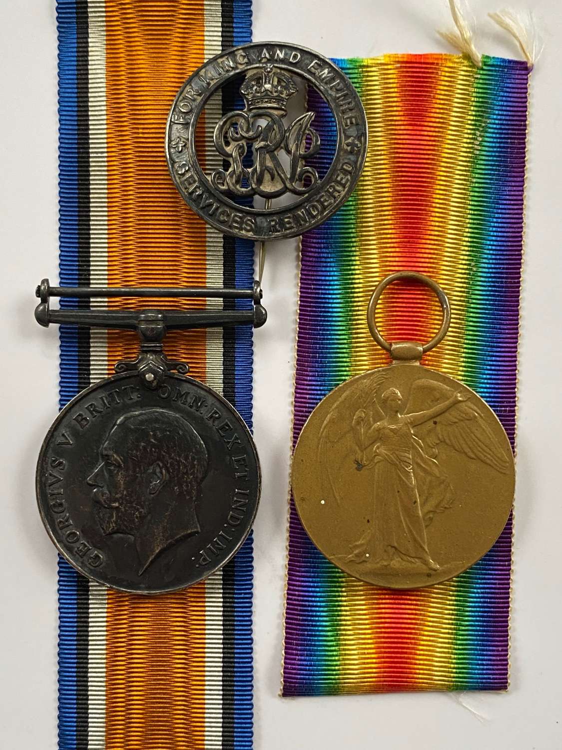 WW1 Durham Light Infantry Medals and Silver War Badge.