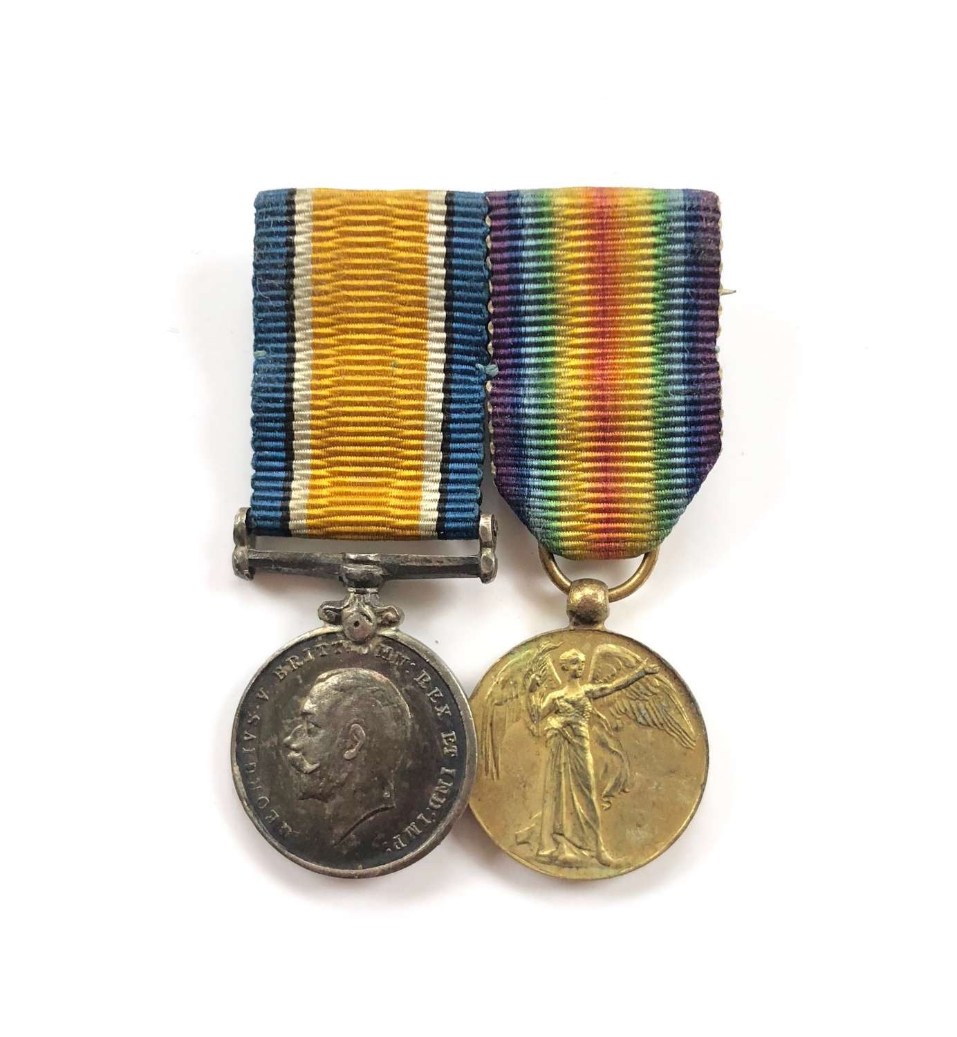 WW1 Miniature Medal Pair.