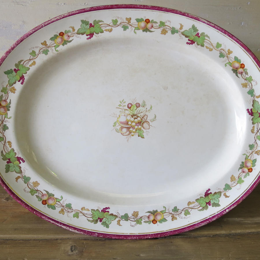 Very large English Servery Plate 19th c