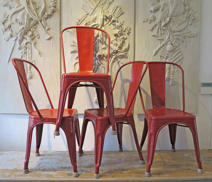 Set of 4 Tolix Chairs