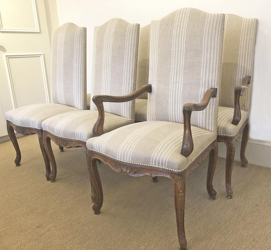 Fine set of six 19th c French Dining Chairs