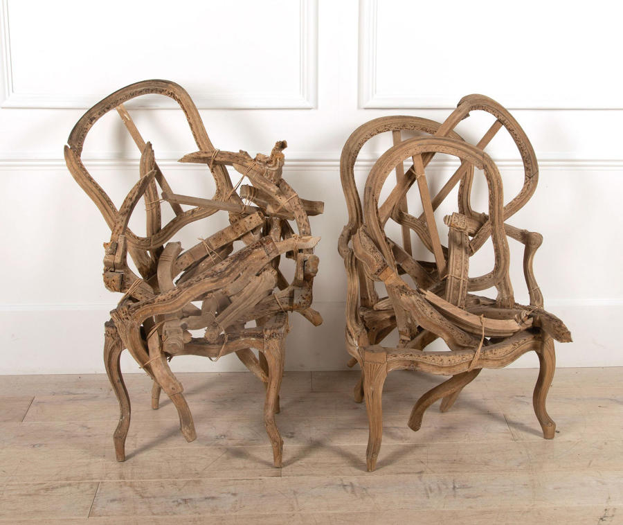 Installation "elements of 18th c French Chairs"