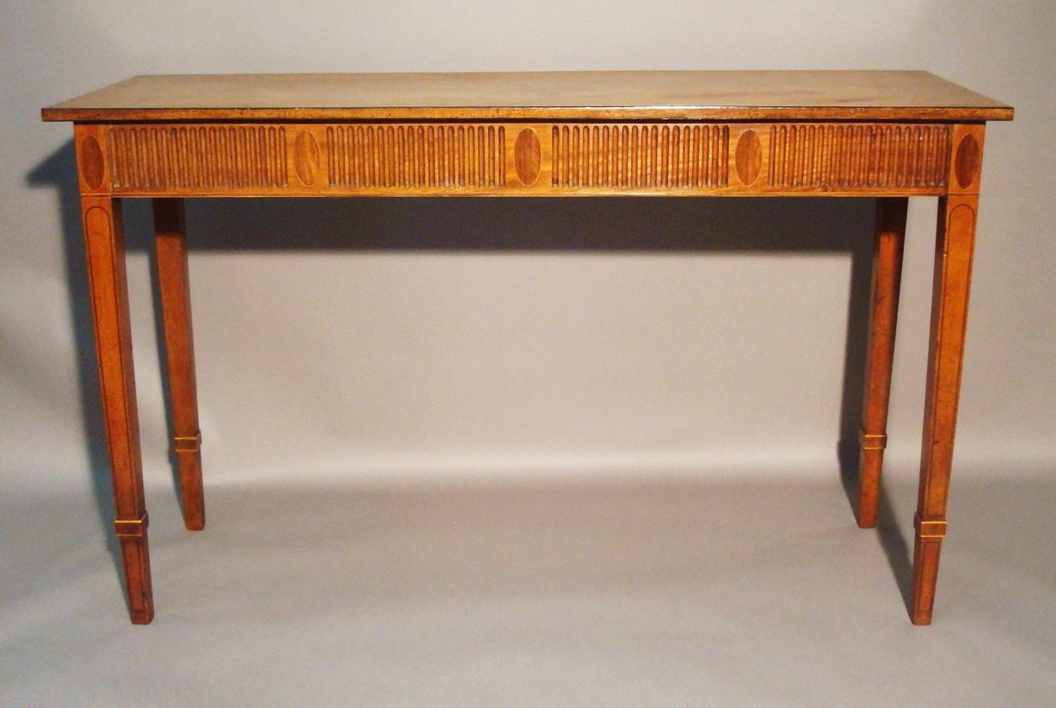 George III mahogany neo-classical console table