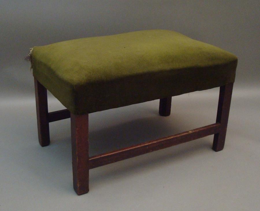 Georgian mahogany, large dressing stool