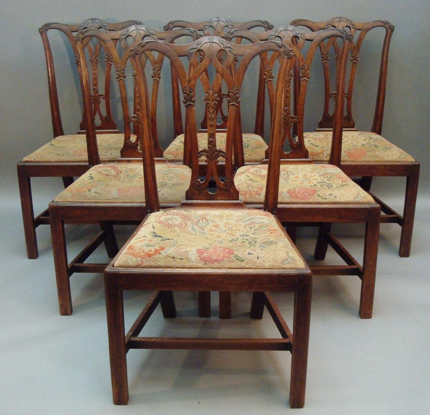 Georgian set of 6 dining chairs