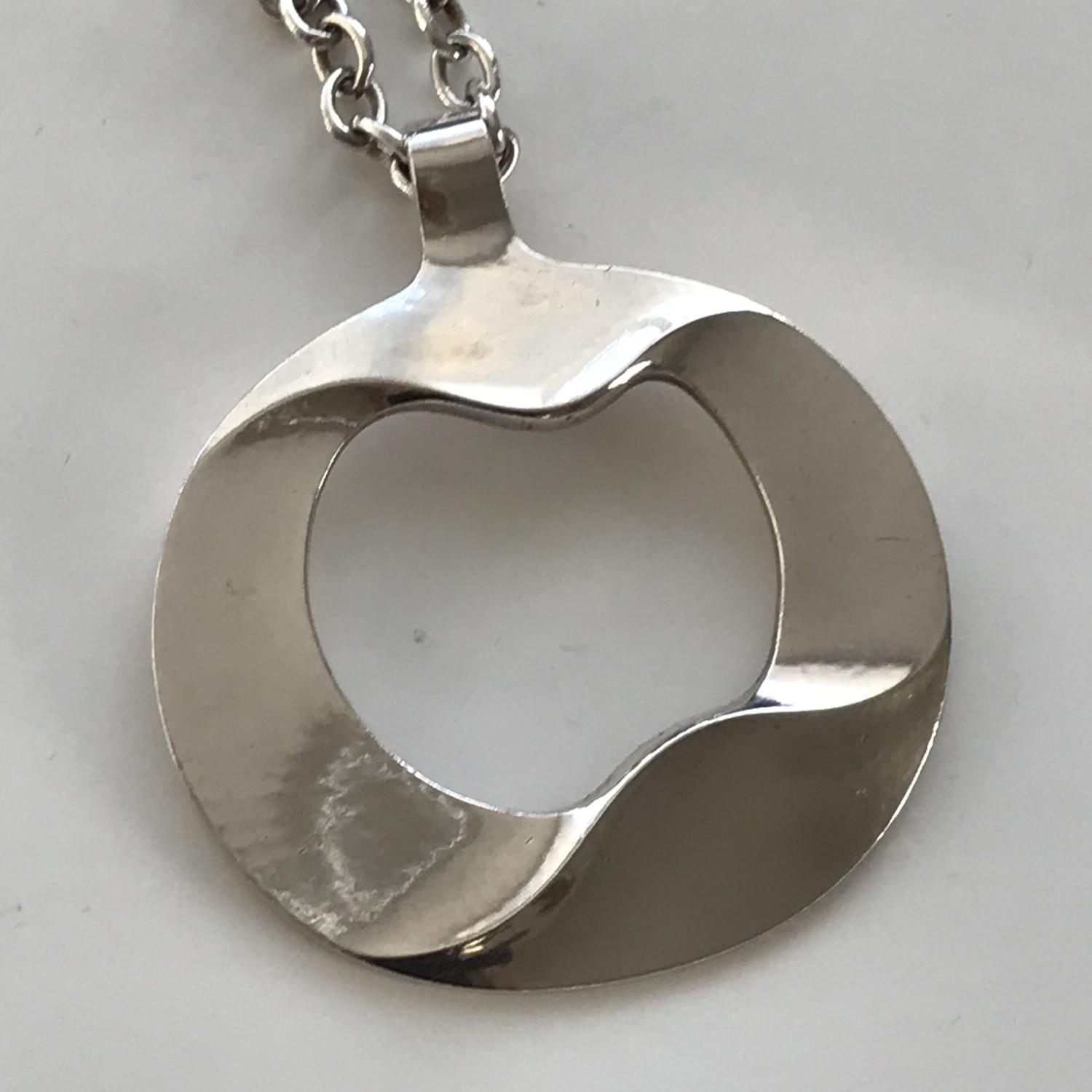 Georg Jensen silver pendant design 121 Denmark 1960s