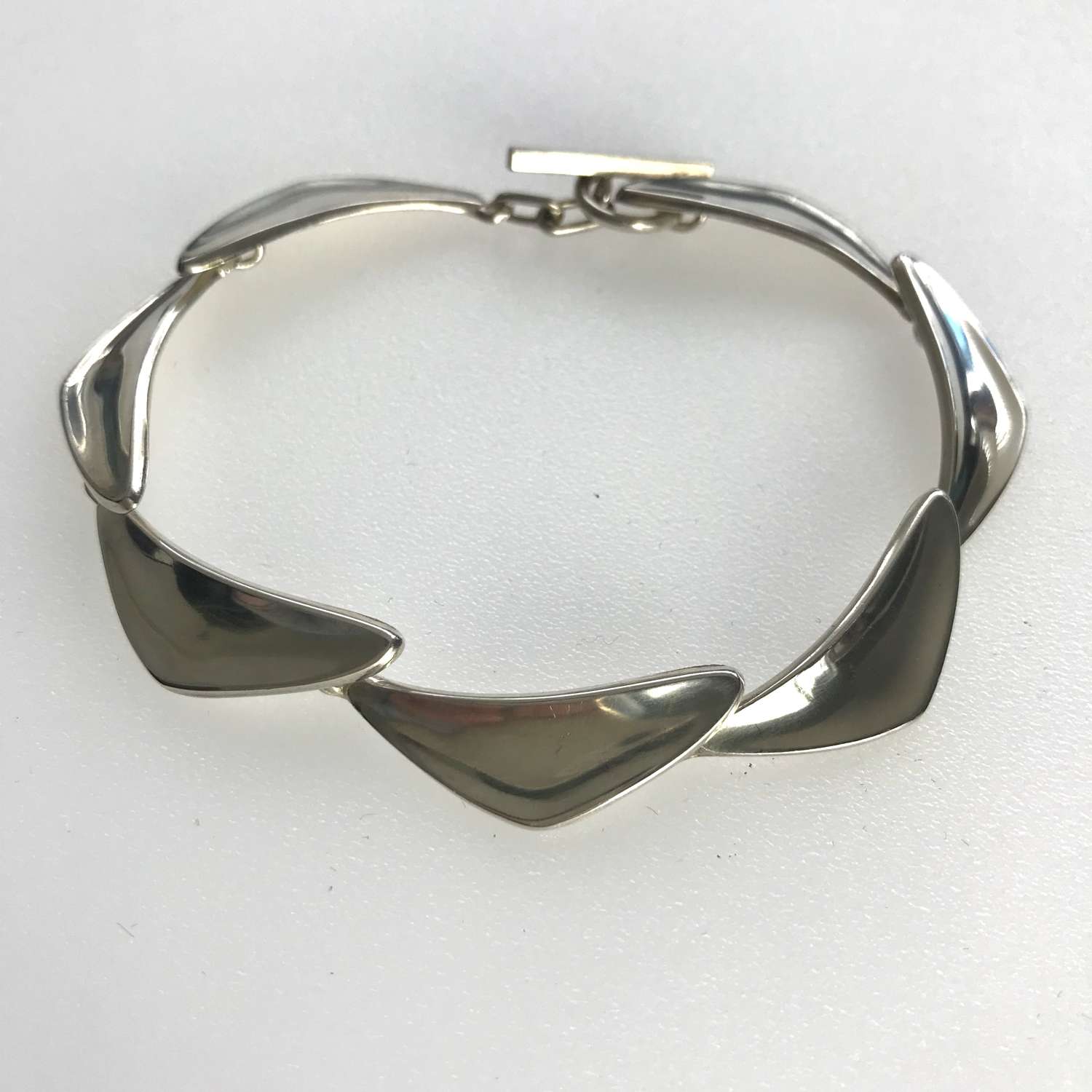 Sterling silver handmade bracelet, Henning Ulrichsen, Denmark 1960s