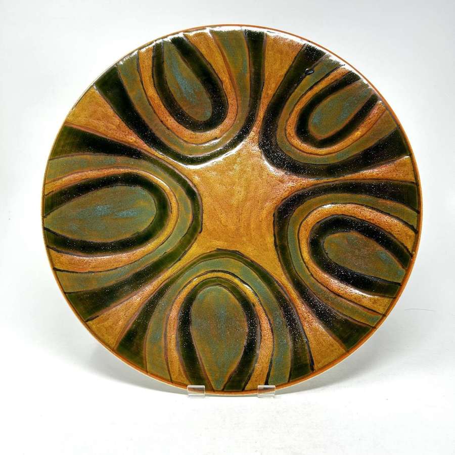 Poole Pottery Studio Charger 1960s England