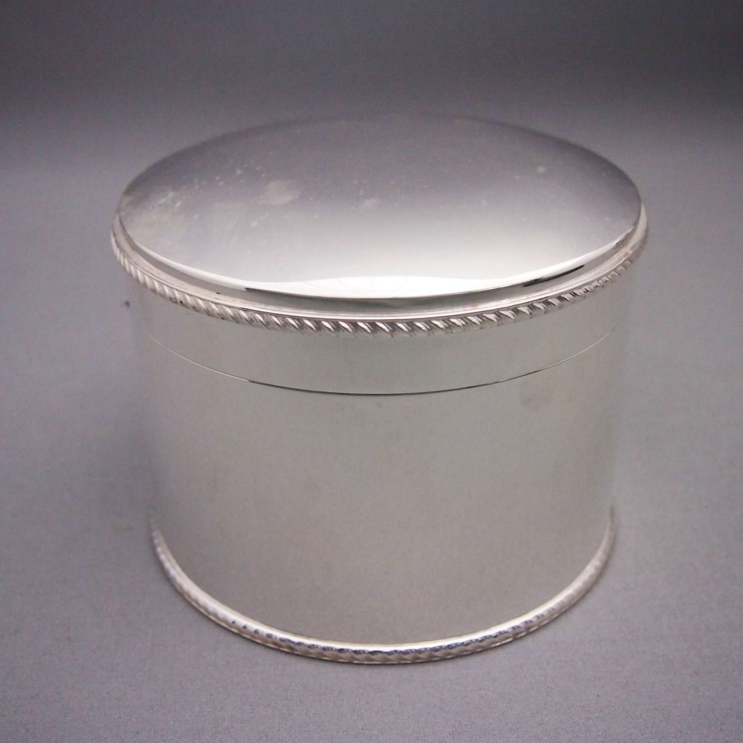 Silver Plated Antique Circular Box . W8487