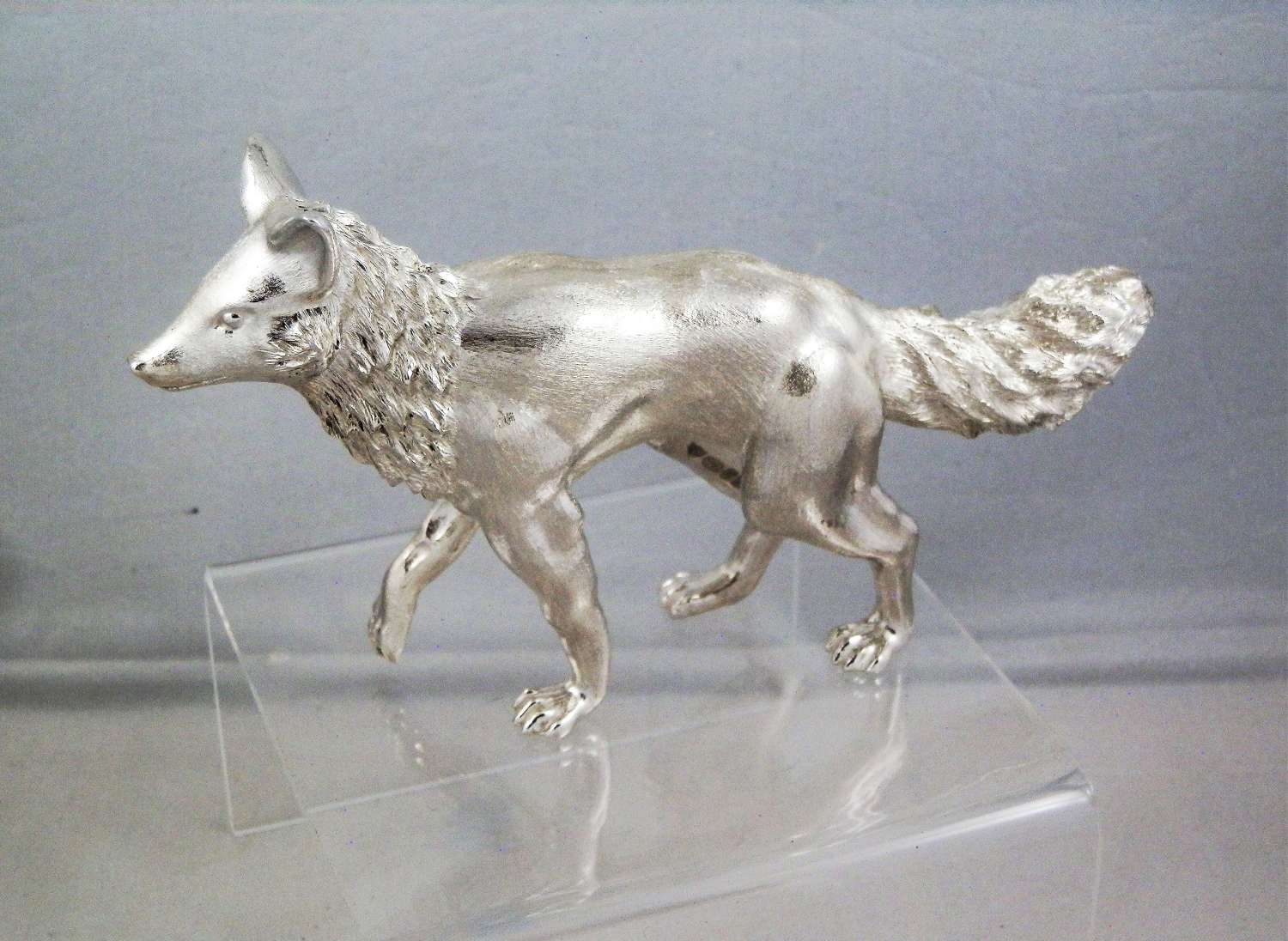 Scottish Silver model of a fox, Edinburgh 2019